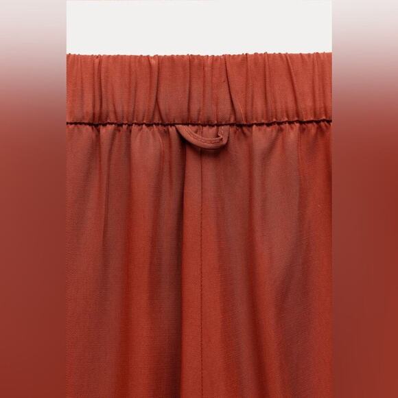 Zara ZW COLLECTION PAJAMA PANTS - Picture 9 of 14